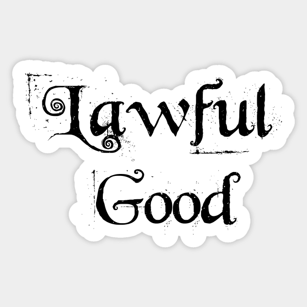 Lawful Good Sticker by MandalaHaze